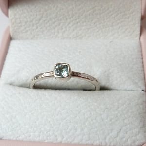 Sterling Silver blue topaz Ring