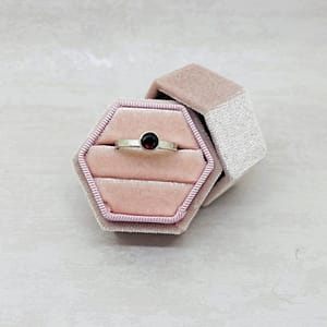 Sterling Silver Garnet Ring