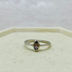 Handmade Purple silver ring