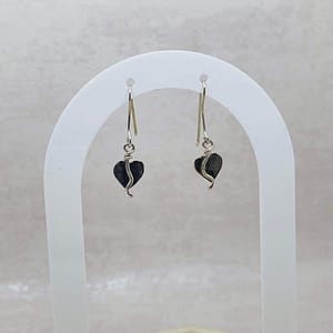 Small Silver Heart Earrings