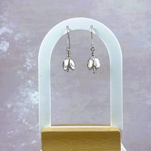 Silver Bluebell Flower Earrings