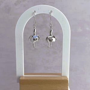 Silver Fuchsia Earrings