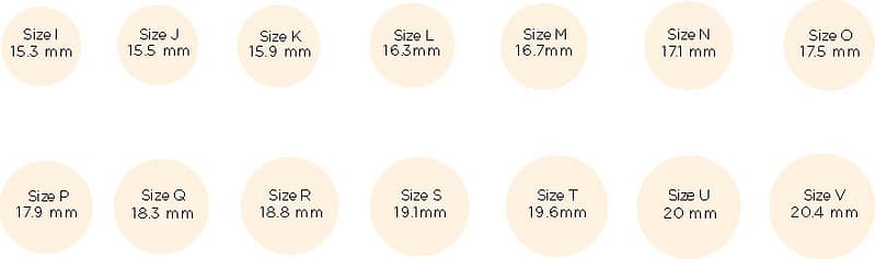 Ring Size Chart